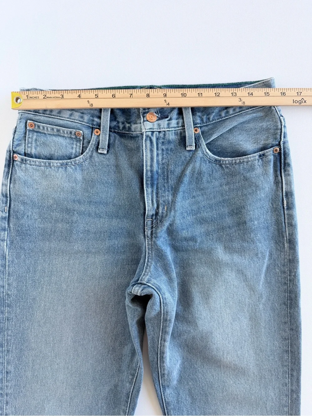 J.Crew Slouchy Boyfriend Jeans Light Wash 100% Cotton Relaxed Fit Size 27